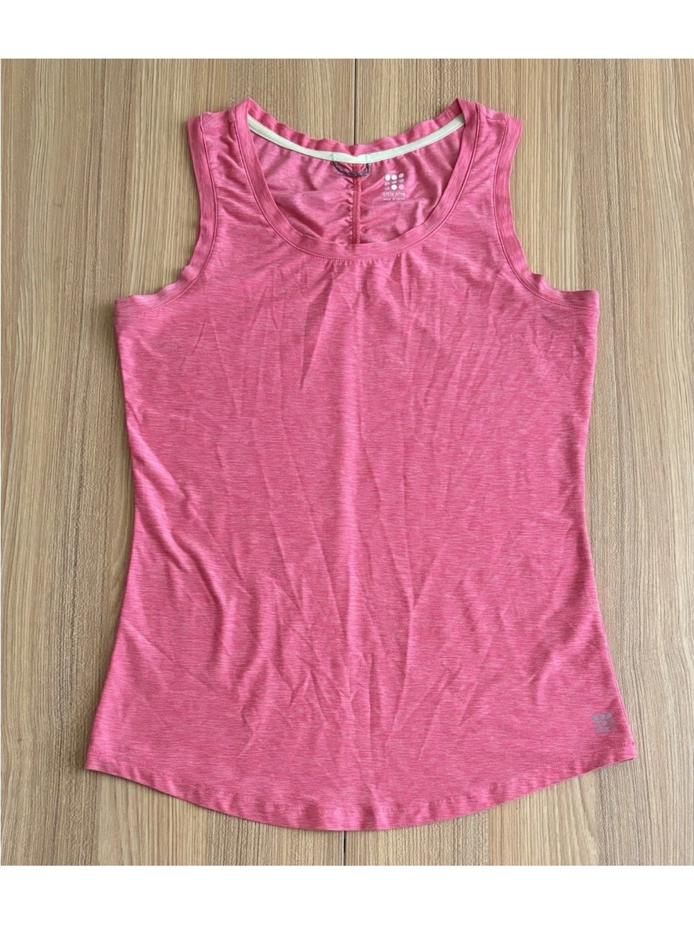 Title Nine Grace Performance Tank Top Womens XS Pink UPF 50 Ruched Back Active